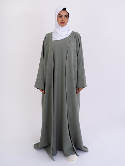 MYRTLE GREEN OPEN ABAYA